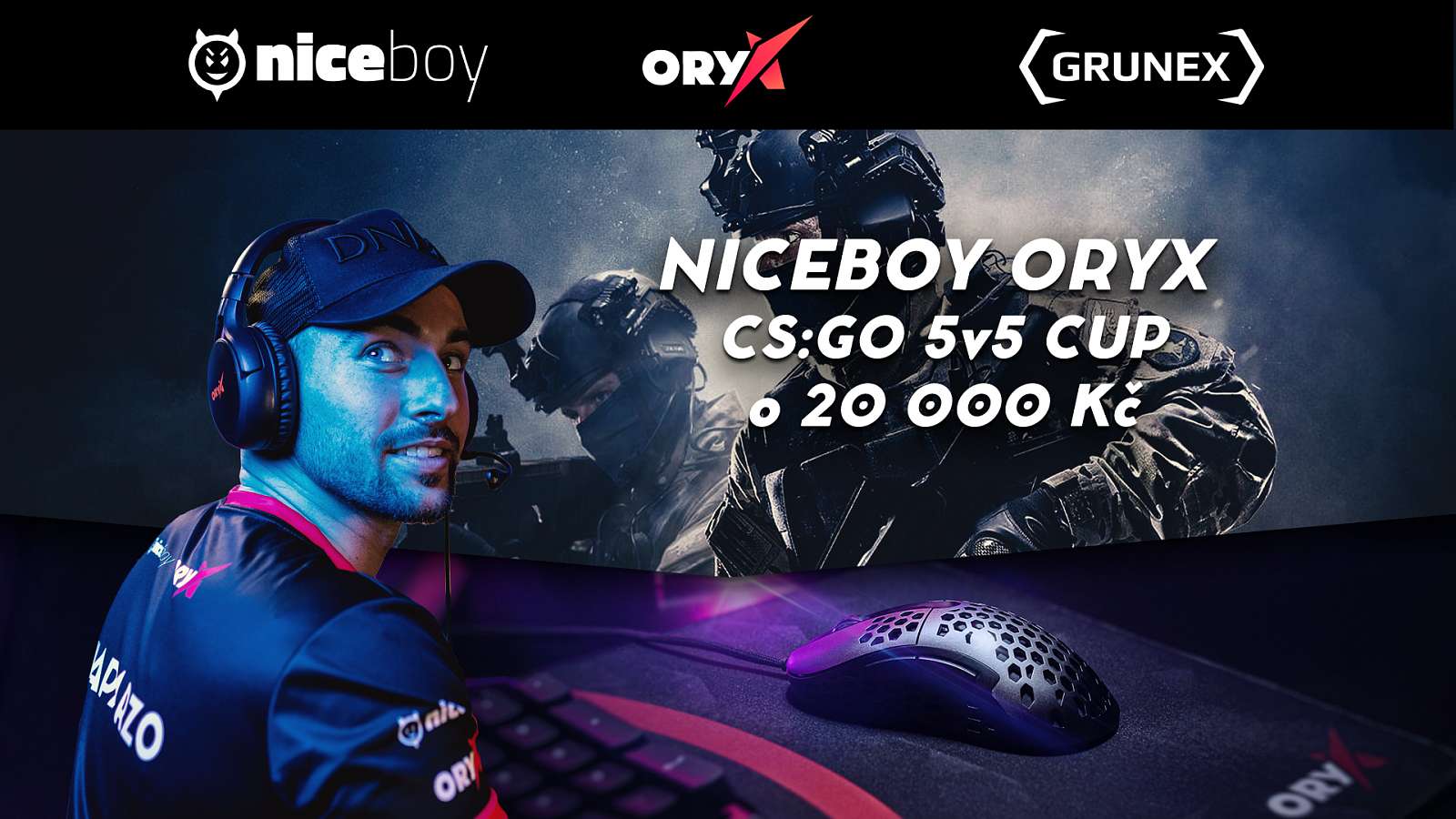 Připravte se na Niceboy ORYX CS:GO 5v5 Cup