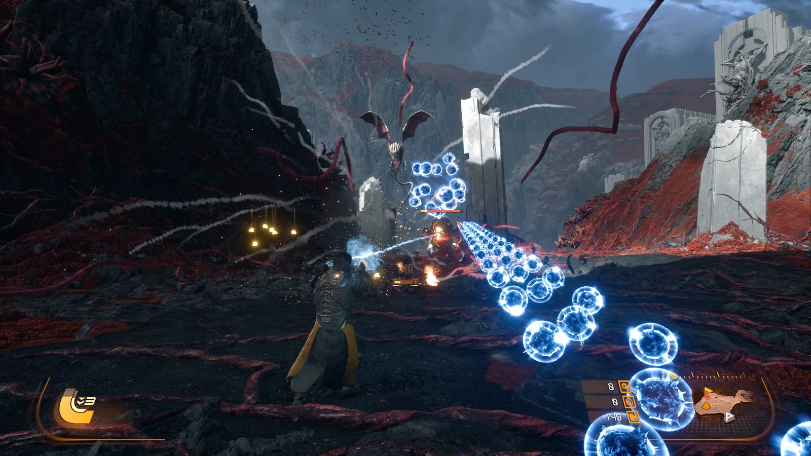 Recenze Saros - Roguelike festival projektilů, kde smrt je jen začátek