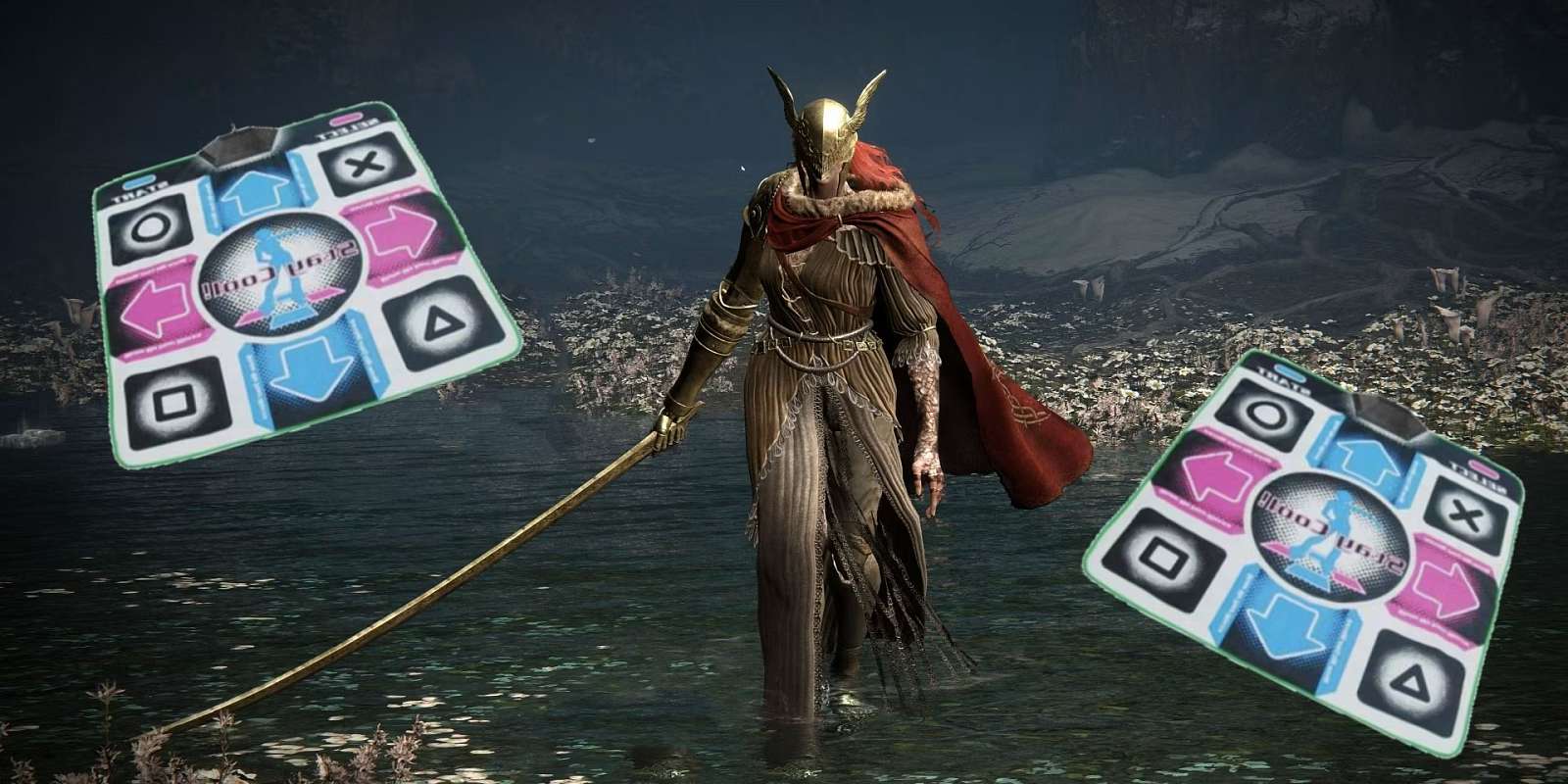 Streamerka na Twitchi dohrála Elden Ring na taneční podložce