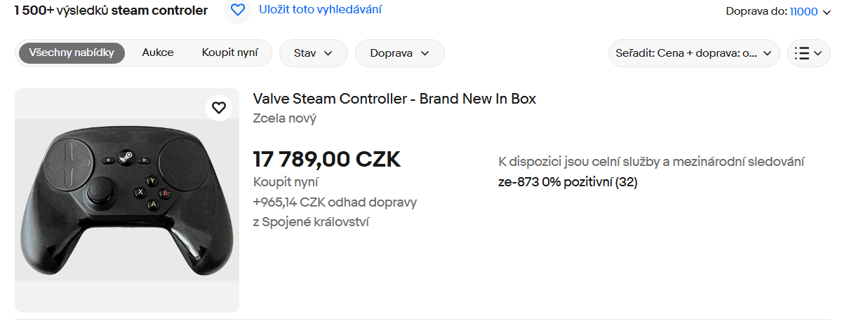 Překupníci opět úřadují. Steam Controller prodávají za trojnásobek ceny