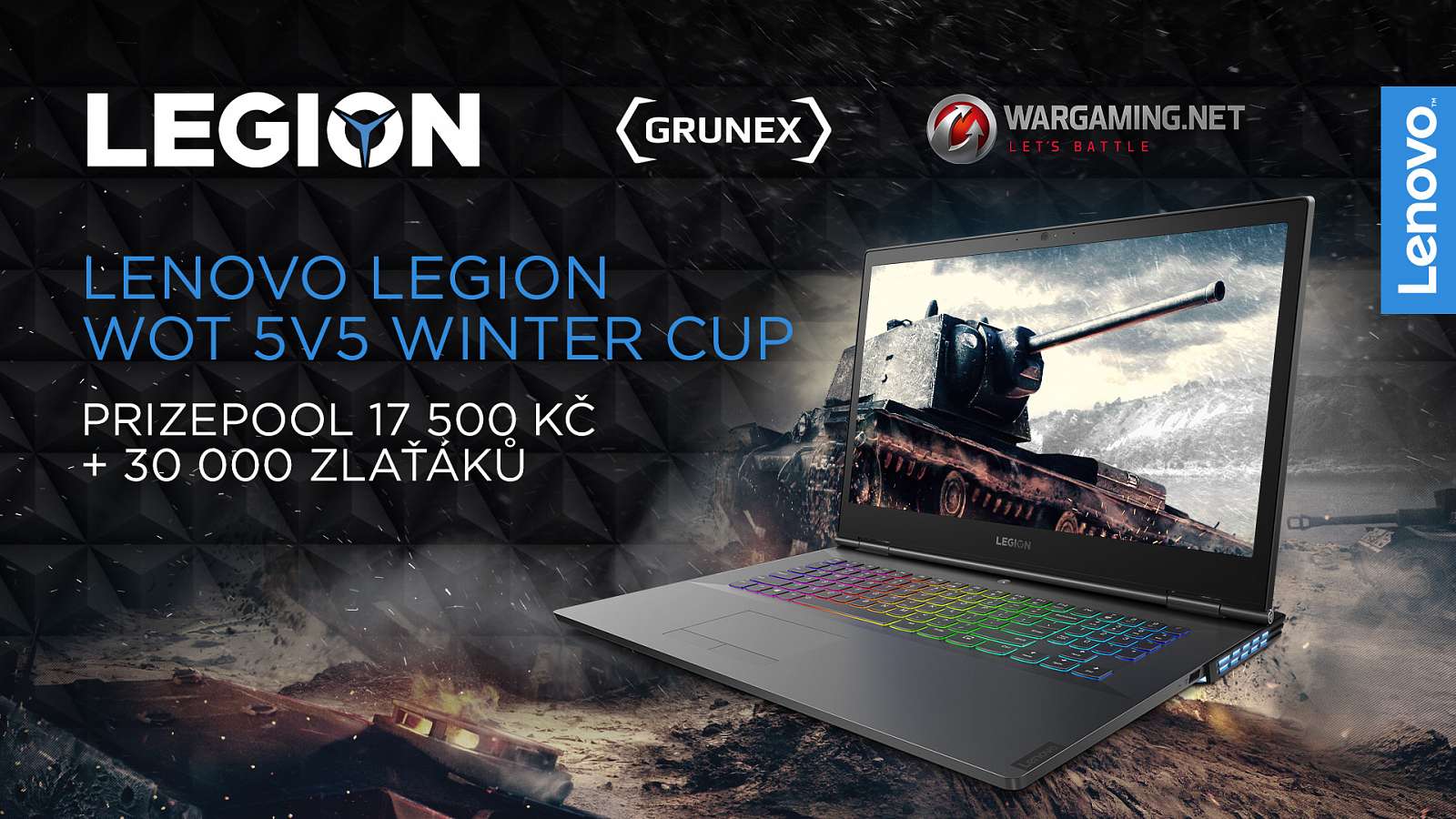 Výsledky Lenovo Legion WoT 5v5 Winter Cupu