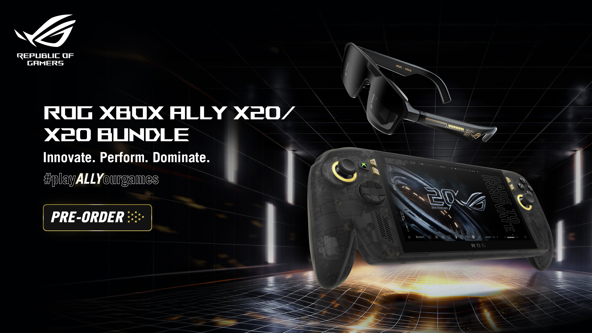 ASUS Republic of Gamers zahajuje předobjednávky  nového herního handheldu ROG XBOX Ally X20