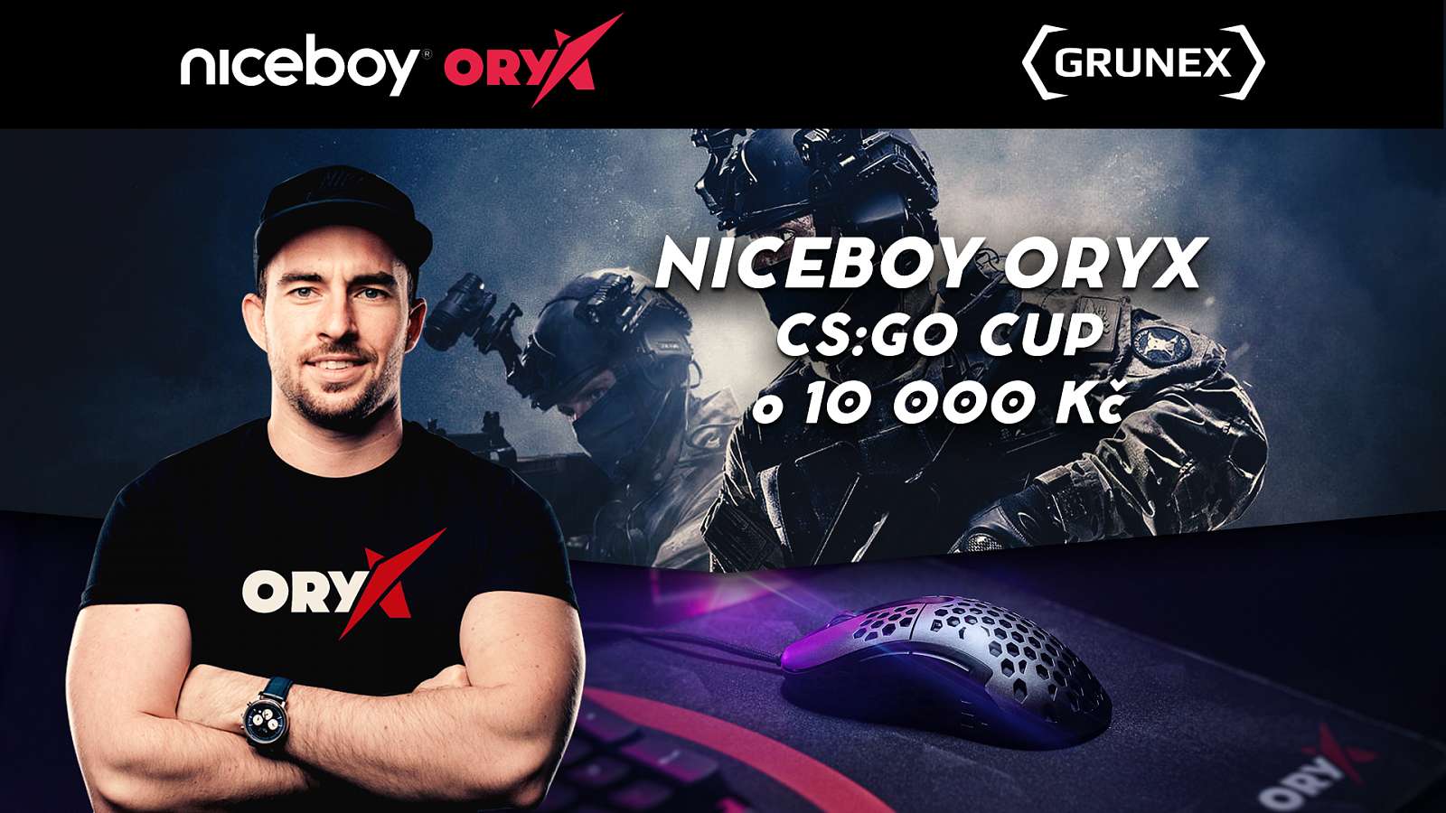 Rushni Niceboy ORYX CS:GO Cup a vyhraj prizemoney
