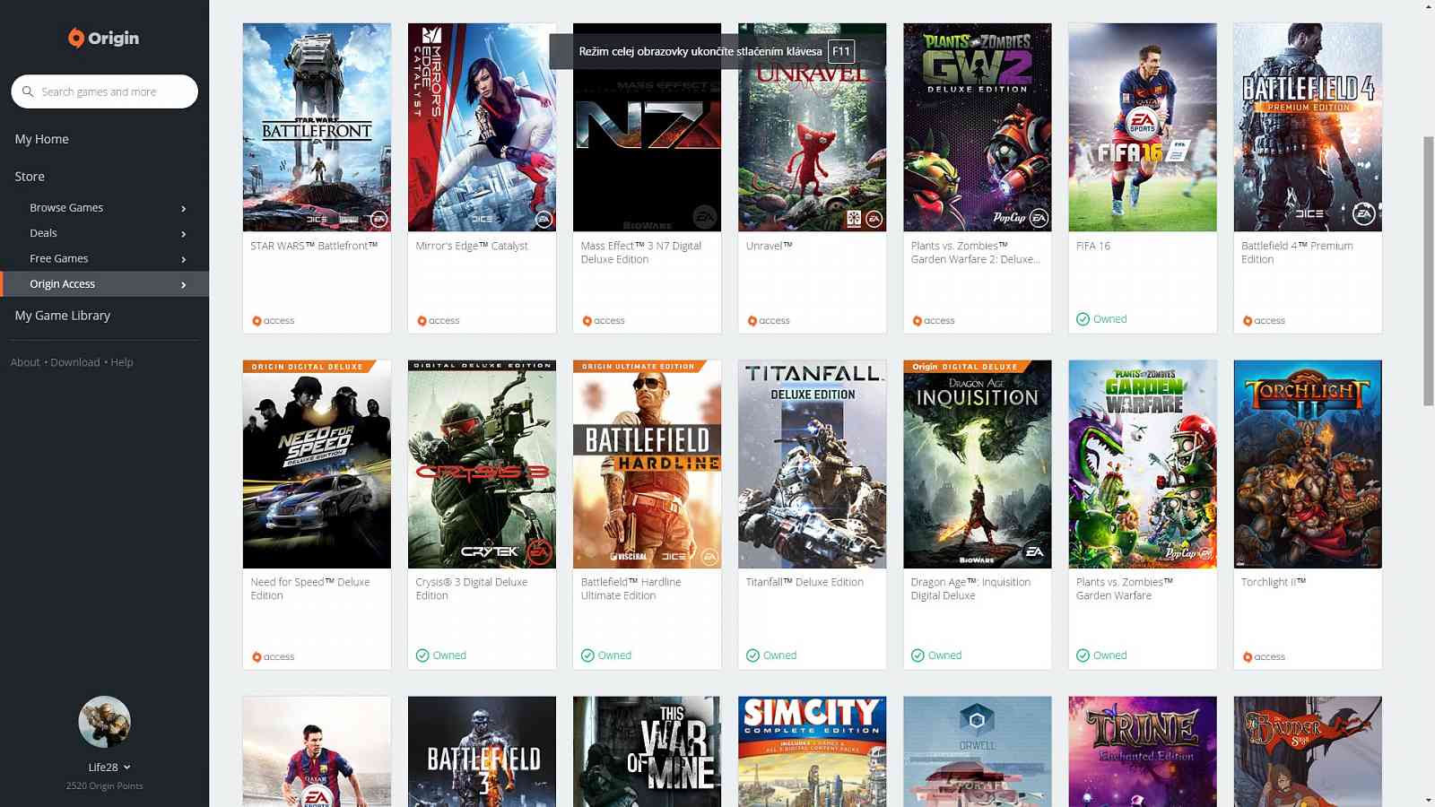 Do EA/Origin access byly přidány nové hry zadarmo