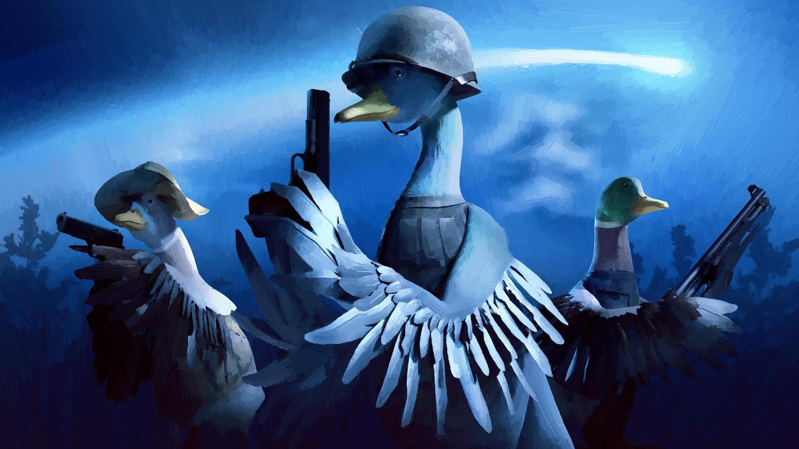 Hráči se stanou kachnou v novém open world survivalu. O zásoby bojují s kulomety