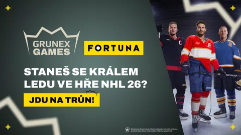 Mistrovství světa se přesouvá i na virtuální led. Startují Fortuna Grunex Games v NHL 26