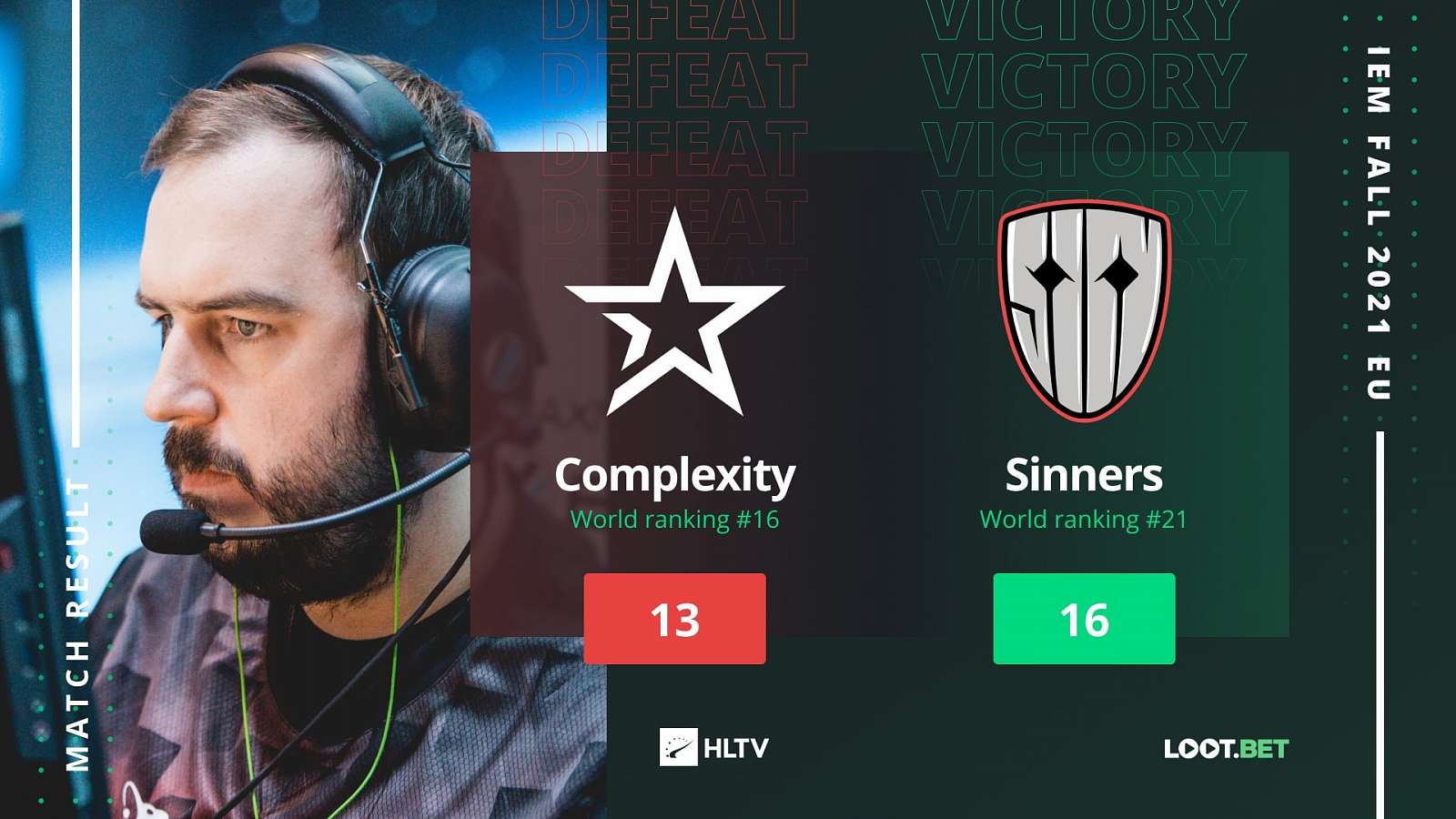 Sinners porazili Complexity, kvalifikace na Major není ze hry!