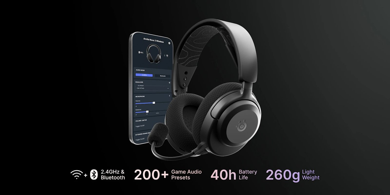 Recenze: Herní sluchátka SteelSeries Arctis Nova 3 Wireless překvapí zvukem i cenou