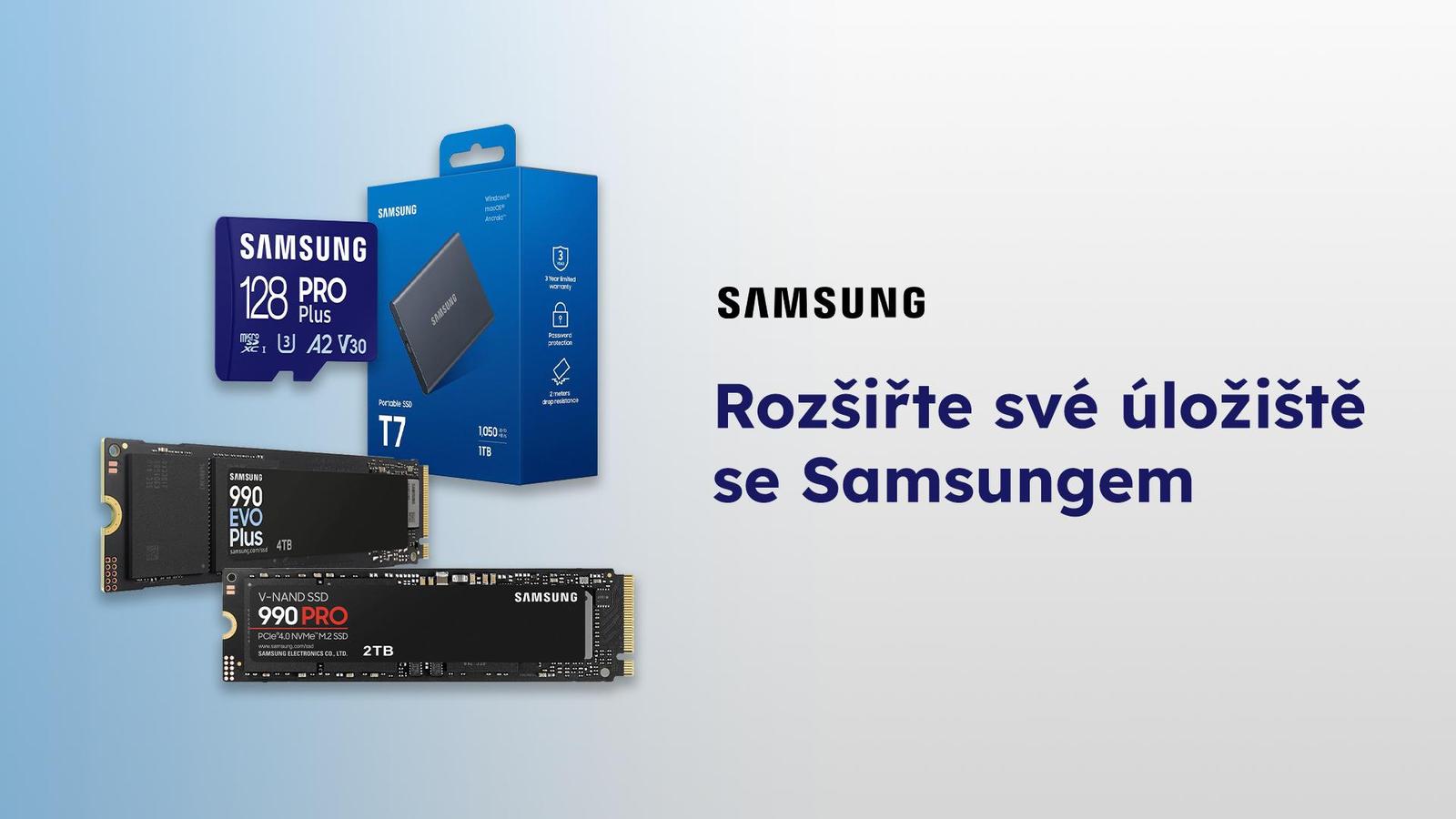 Zrychlete svoji práci a načítání her s úložištěm od Samsungu
